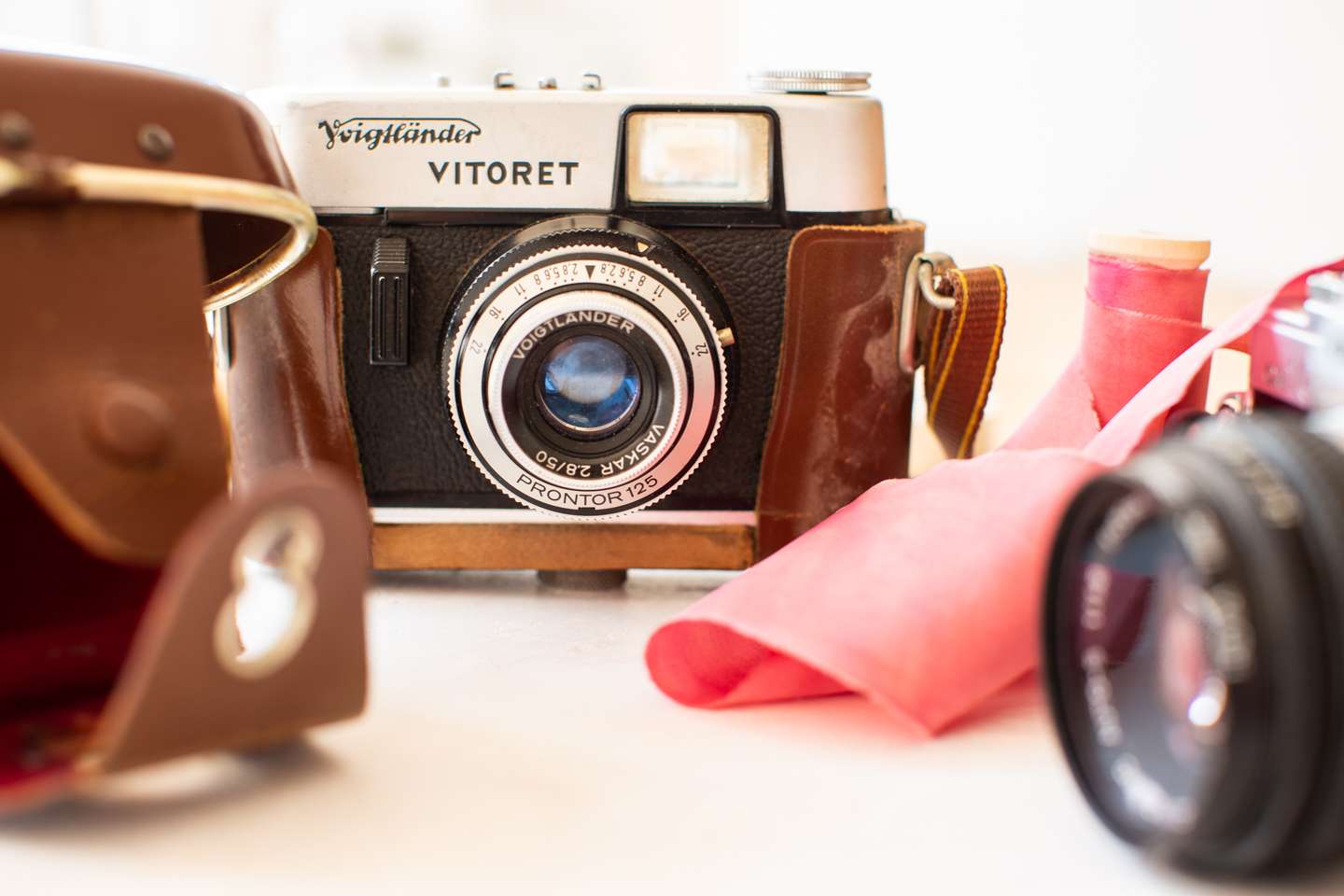 Cameras in women's portrait photography studio London